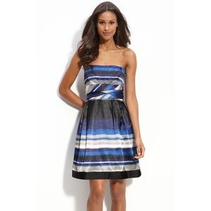 Max and Cleo Shanna Strapless Satin Dress